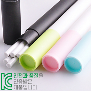 백색 원형 미두 연필  바닐라원통5P세트