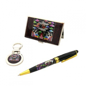 고급 자개 볼펜 3종 세트 흉배적