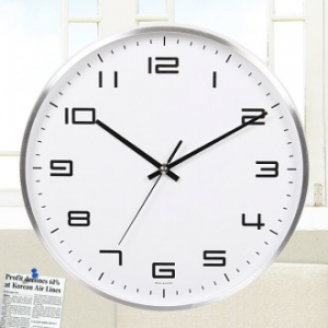 원형 알류미늄 벽시계 260