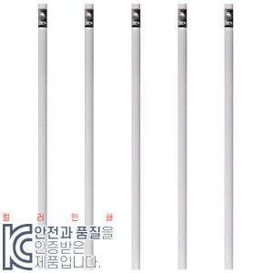 백색 원형 지우개 연필 [컬러 인쇄]