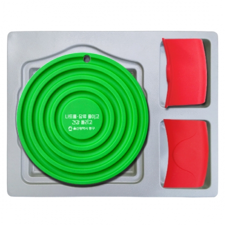 실리콘냄비받침(링)+주방냄비집게 #2