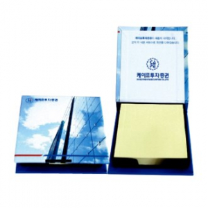 하드 커버 점착 메모함 (소002- 100매)