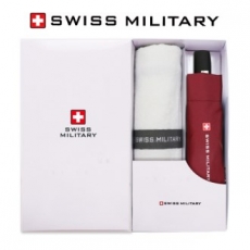 스위스밀리터리 3단 7K 무지 완전 자동우산 + 120g 세면타올세트