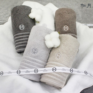 [송월타올] 호텔컬렉션 필라라인 타올 40 코마사 30수 세면타올