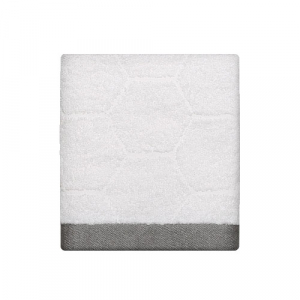 리빙코튼 낭만 그레이 헥사곤 호텔타올 160g