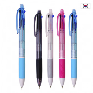 핫 니들 3색 볼펜 // 국산, 샌딩처리한 바디