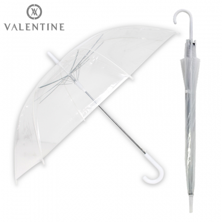 발렌타인 포에 60x8자동 FRP투명무지 장우산 #2