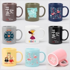 무광 올칼라 머그컵 9색 UV DTF