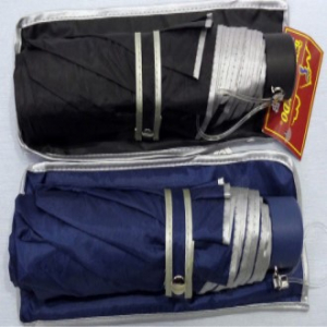 칼라 3단 실버 우산