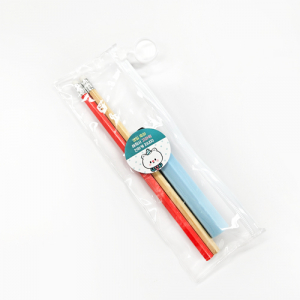 인컬러 고주파 문구세트4 연필2,연필모양지우개