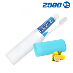 애경 2080 슬림형 파스텔 치약 칫솔세트 3호 휴대용 세트 여행용세트