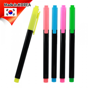 스타 사각 형광펜 (불투) (국산)