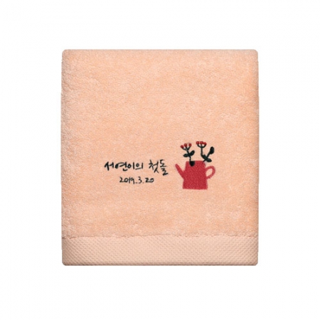 리빙코튼 봄꽃화분 주문제작 호텔타올 150g #2