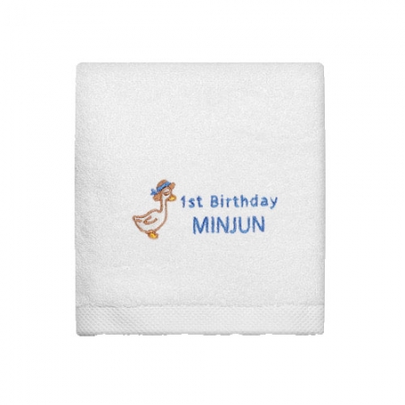 자수 수건 피크닉덕 호텔타올 150g #2