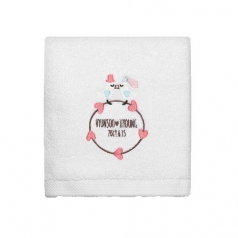 돌답례품수건 해피버드리프 호텔타올 150g