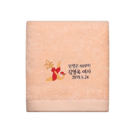 리빙코튼 황금 봉황새 주문제작 호텔타올 150g #2
