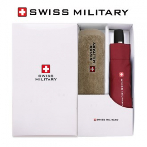 스위스밀리터리 3단 7K 무지 완전 자동우산 + 180g 세면타올세트