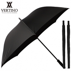 Bertino 75무걸쇠 uv 210T 검정 수동 장우산