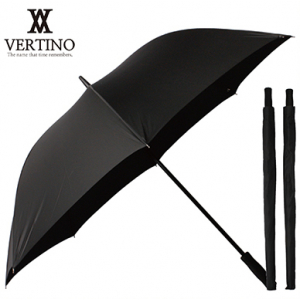 베르티노 75무걸쇠 210T 검정 수동 장우산