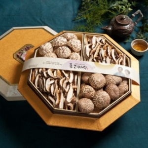 참나무 원목 표고 버섯 선물세트 (팔각다화고)