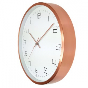 320 로즈 골드 금속 벽시계