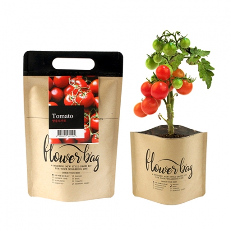 NEW 플라워백 종이 화분 키트- 방울토마토 (인쇄 상품) #2