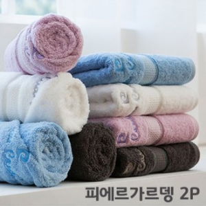 피에르가르뎅 40수 코마사 세면타올 2P40*80, 180g