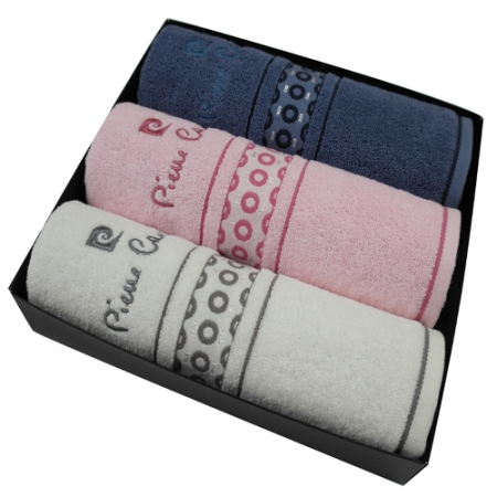 [피에르가르뎅] 캐슬 세면타올 3P (40*80/140g) #2