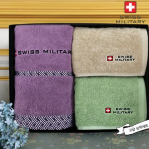 스위스밀리터리 바스타올 + 코마사타올 180g 2p (소)