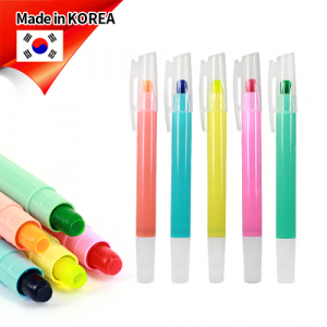 슬림 마이티 고체 형광펜 // 부드러운 터치감 (국산)