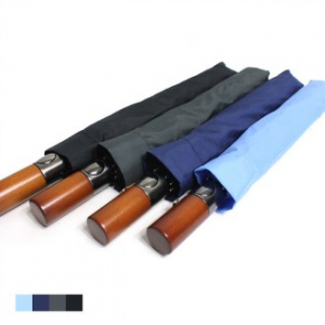 아쿠아시티 2단 원목 솔리드 우산