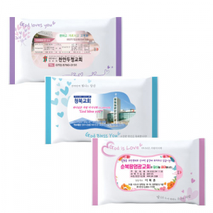 10매 하나님사랑 3종 ( 무광) 전도용 물티슈