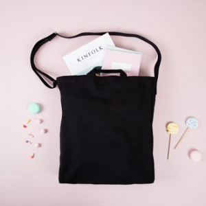 메이드유 크로스 손잡이 에코백 컬러 34 x 40 옆폭10CM