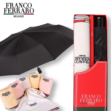프랑코페라로 3단6010K고밀도완전자동우산+몬드리안세면타월 세트 #2