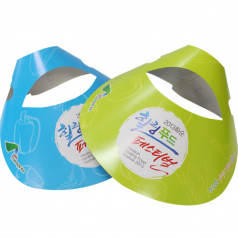 코팅 종이모자 썬캡 // 칼라 인쇄