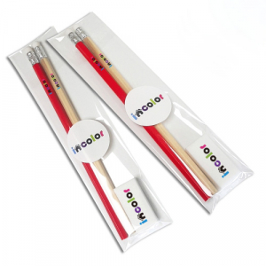 인컬러문구세트 OPP 21 연필 지우개