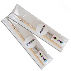 인컬러문구세트 OPP 12 연필 지우개 깎이