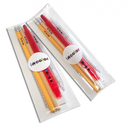 인컬러문구세트 OPP 24 연필 색연필 샤프 자 #2