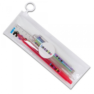 인컬러문구세트 고주파 38 색연필 샤프 6색 볼펜 자