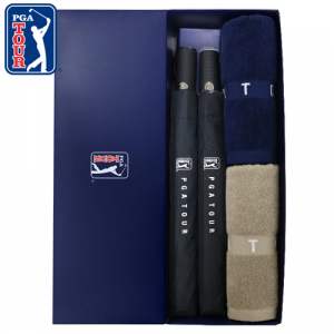 PGA 2단 무지 우산 + 엠보 선염 바이어스 우산 + 130g 면사타올 2P