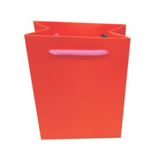 아트지 무지 쇼핑백 형광오렌지 (중) 18*23*10cm