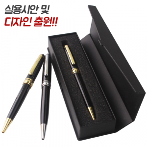 몽블랑금장은장 금속볼펜 바닐라사각케이스