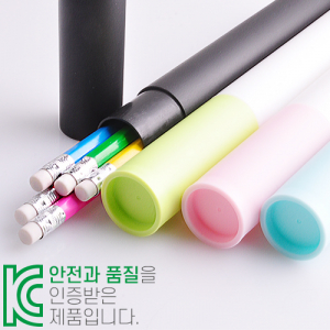 육각 지우개 연필 바닐라원통5P세트