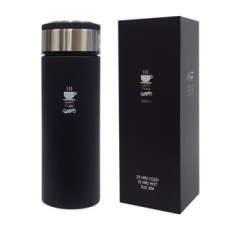 보온 보냉 슬림 텀블러 300ml happy time