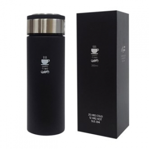해피타임 녹차망 보온 보냉 슬림 텀블러 300ml