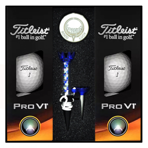 타이틀리스트 PRO V1 6구 볼마커 자석티 세트