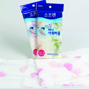 소프렌 샤워 타올 / 국내산 샤워 타올 / 바니 샤워 타올 / 부드러운 샤워 타올