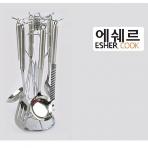 에쉐르 실버 회전걸이 국자 6종 세트