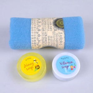 허니 수제비누, 샤워 타올, 피부 영양 2종 천연 수제 비누 세트