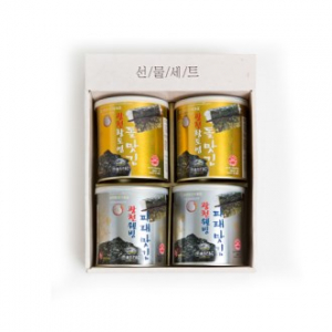 광천김세트 웰빙 재래맛 (식탁김) 4캔